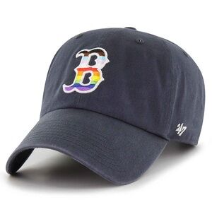 Men's Boston Red Sox '47 Navy Pride Clean Up Adjustable Hat